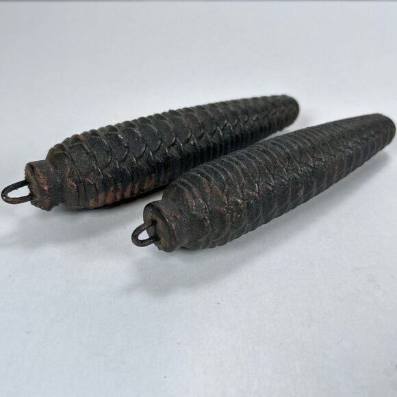 Vintage Pine Cone Cuckoo Clock Weights Cuckoo Clock Parts, 15 oz - Picture 3 of 7